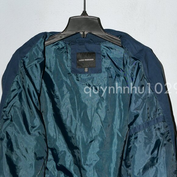 Lucky Brand Men's Bomber Jacket Full Zip - Picture 4 of 6